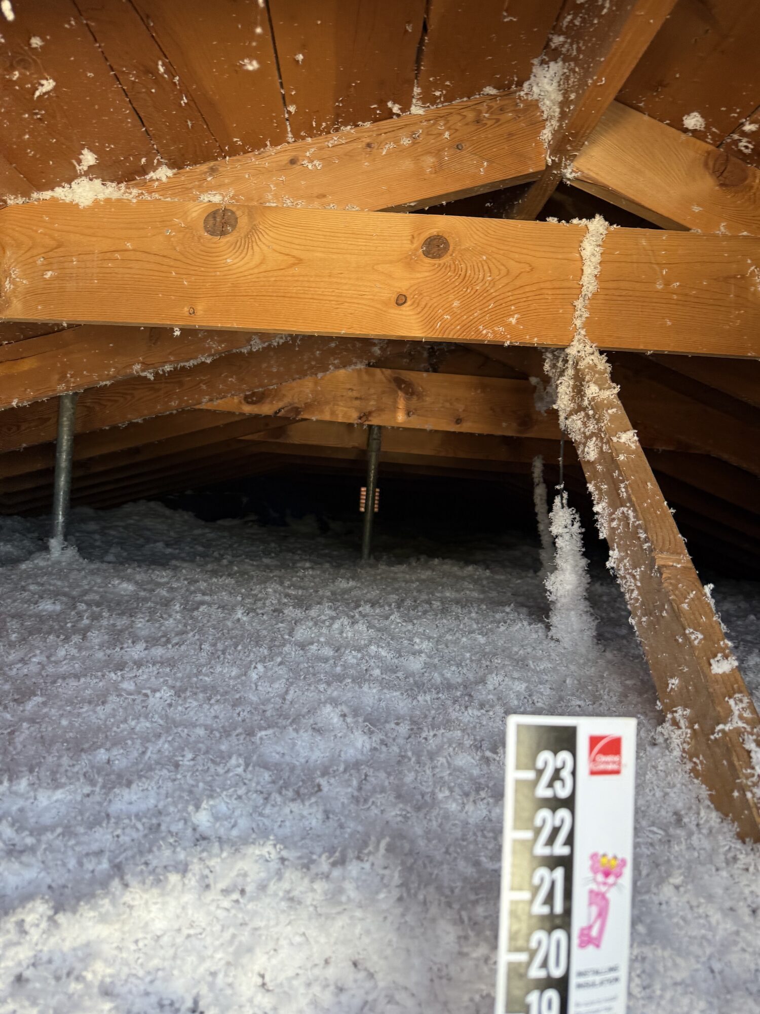 Blown Insulation, Verified Depth