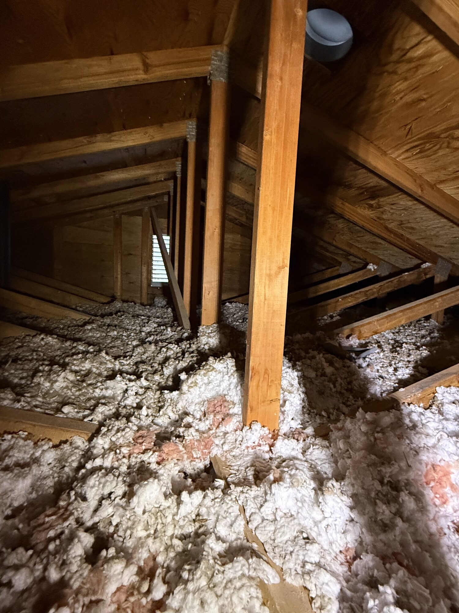 Before: Thin, Uneven Insulation