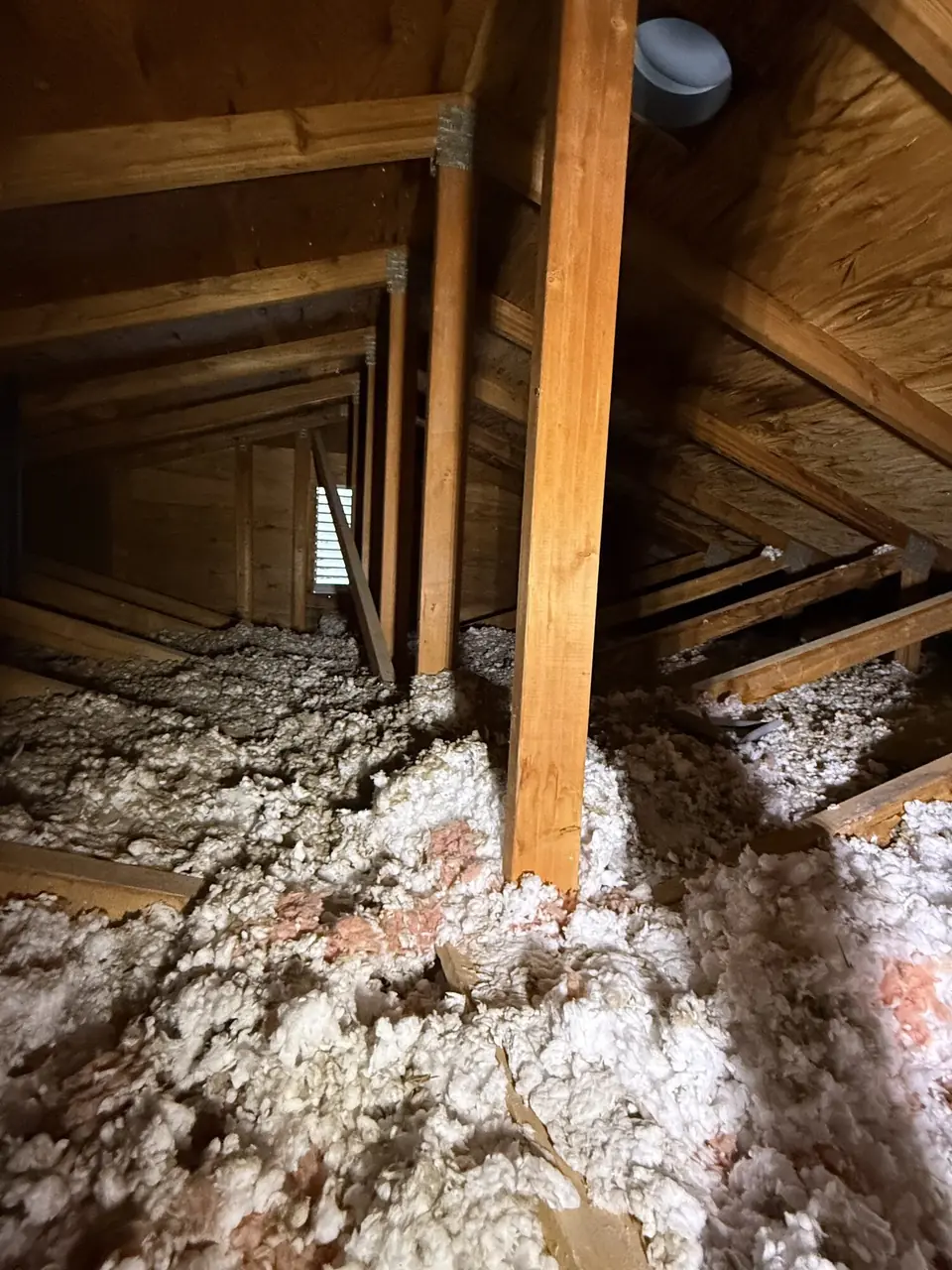 Before: Thin, Uneven Insulation
